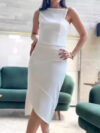 Slim Sleeveless Solid Color Dress