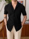 Small V-neck Shirt Handsome Casual Top