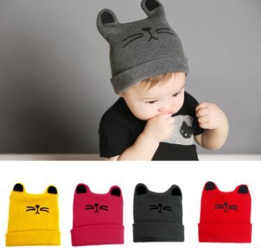 Newborn Baby Knitting Cartoon Ear Beanie Hat