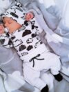 3 Piece Set Baby Cloud Print Set