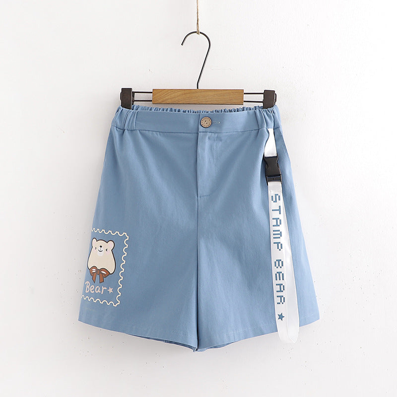 Short-sleeved T-shirt Girls Sports And Leisure Shorts - Image 5