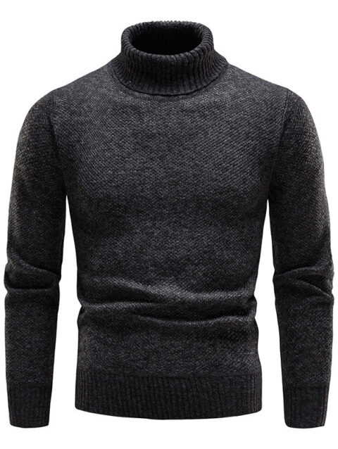 Turtleneck Sweater Slim Fit Pullover Long-sleeved Knitted Top