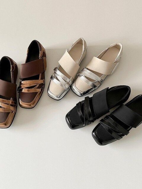 French Style Genuine Leather Ballet Flats