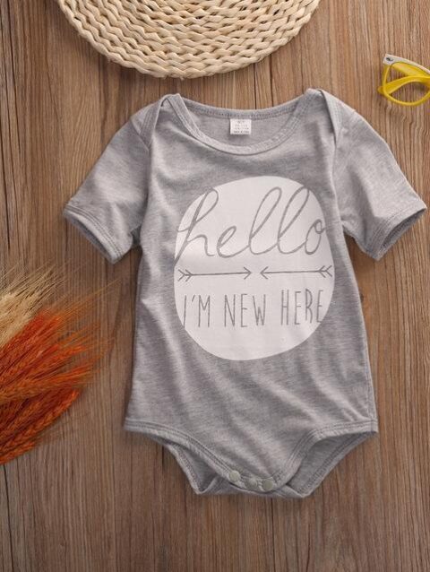 Hello I'm New Here Romper