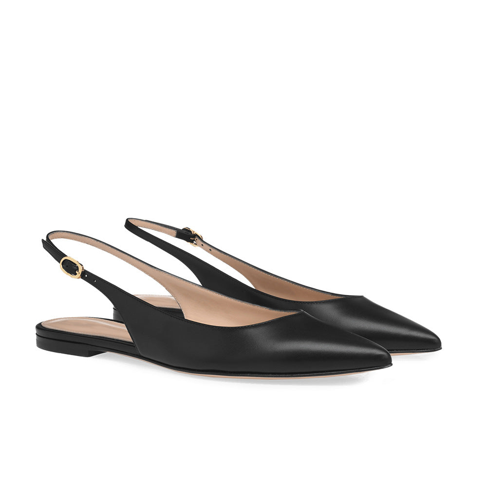 Pointed Flat Bottom Stylish Casual Shoes - Image 9