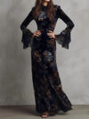 Slimming Velvet Evening Dress