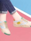 Soft-soled Genuine Leather Sneakers With Non-slip Soles