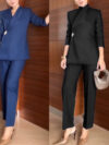 Long-Sleeve Business Office Suit Set