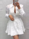 Top And Short Skirt Two-piece Set
