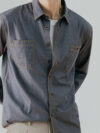 Retro Denim Shirt Cotton