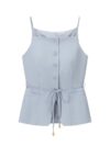 Beaded Belt Vest With High-waisted Straight-leg Pants