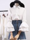 Loose Spring And Autumn New Style Small Shirt And White