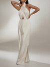 Sleeveless Halterneck Sexy Backless Jumpsuit