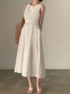Pocket Sleeveless Vest Dress