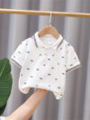Short Sleeve Children Boys' Polo Collar T-shirt