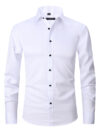 Stretchy Cardigan Wrinkle-resistant Long-sleeve Shirt