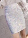 Sequin Stretchy Bodycon Skirt