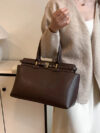 Retro Pure Color Luxury Designer Handbag