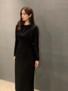 Fashion Pleated Long Sleeve Dress