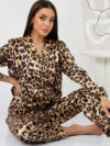 Leopard-print Pajamas Ice Silk