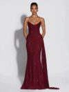 Elegant Strap Sequin Dress