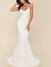 V-neck Brace Large Trailing Wedding Dress