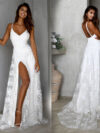 Sexy V-neck Strap Lace Dress