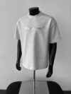Shoulder Short Sleeve Men Pu Handsome Heavy