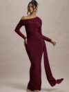 Crossbody Ribbon Sheath Dress
