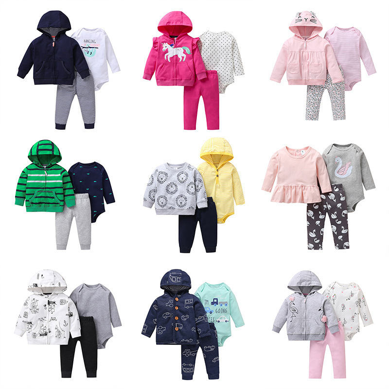 Boy's Suit Striped Trousers Long-Sleeved Three-Piece