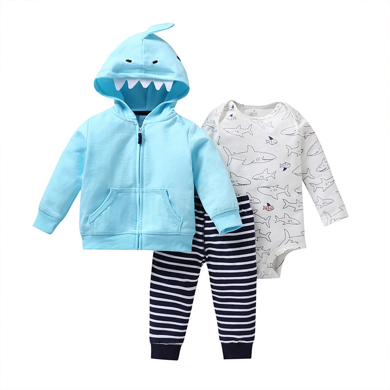 Boy's Suit Striped Trousers Long-Sleeved Three-Piece - Image 3