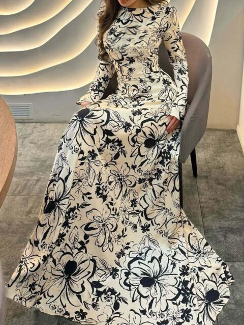 Elegant Chic Flattering Flared A Line Dress