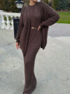 Knitwear Long Dress and Sweater Suit