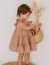 Cotton And Linen Baby Vest Dress