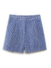 Embroidered High Waist Shorts