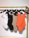 Backless Sling Pure Color Tight Jumpsuit