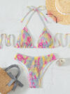 Multicolor Strap Bikini Two Piece