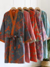 Retro Jacquard Pure Cotton Gauze Nightdress