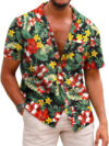 Digital print Short sleeve Lapel Shirt