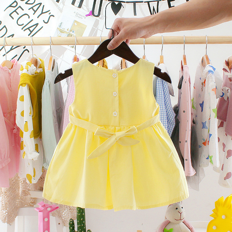 Baby Girl Summer Dress 1-3 Years Old Suspender Baby Skirt Girl Dress - Image 5