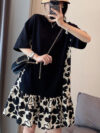 Heart-patterned Floral Dress