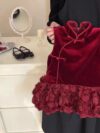 Velvet Padded Cheongsam Dress