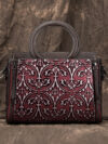 Retro First-Layer Cowhide Embossed Crossbody Bag