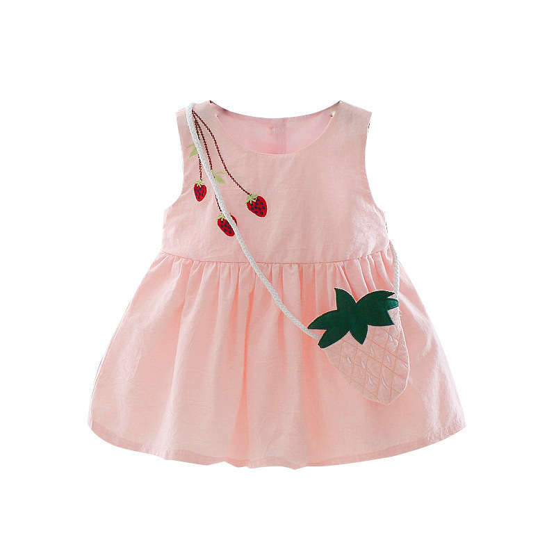 Baby Girl Summer Dress 1-3 Years Old Suspender Baby Skirt Girl Dress - Image 4