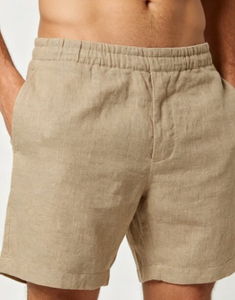 Breathable Single-color Polyester Men's Casual Shorts