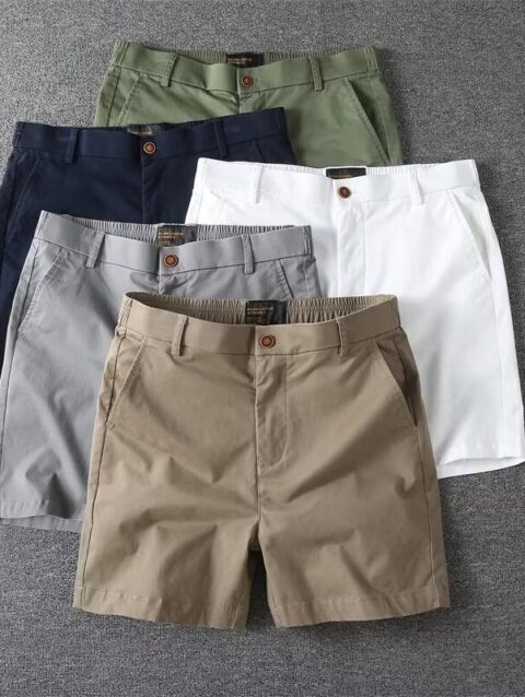 Slim Fit Straight Cargo Shorts