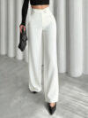 High-waisted Design-focused Straight-leg Pants