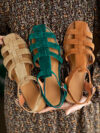 Chunky Retro Closed Toe Slingback Sandals