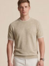 Light-luxury High-end Round-neck Short-sleeved Knit Sweater